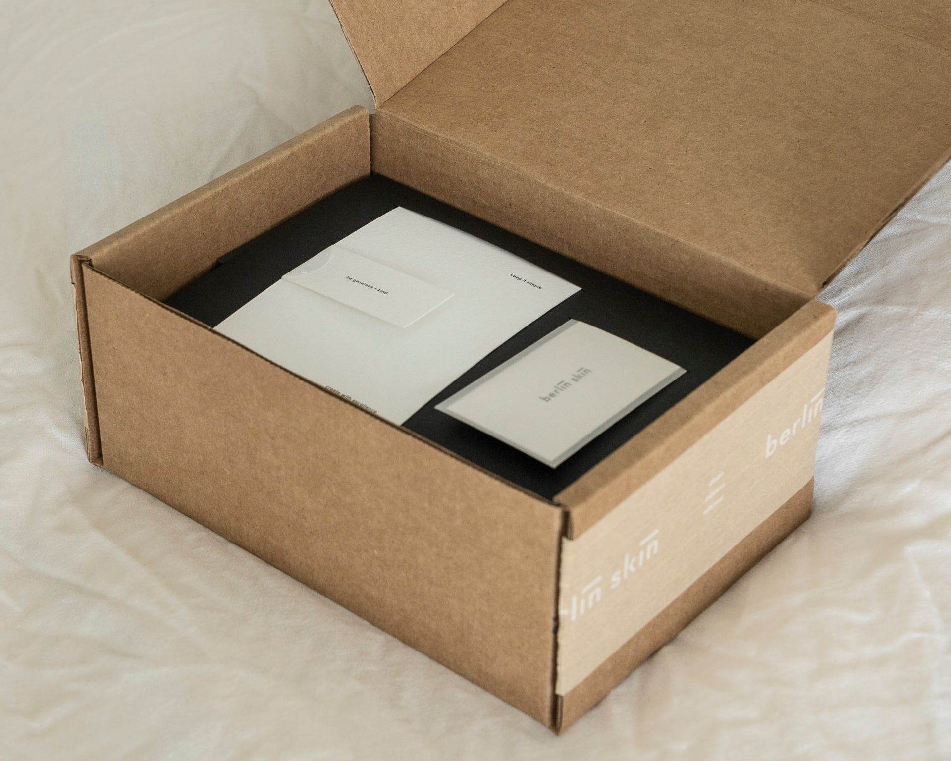 Berlin Skin Clean Skincare that has sustainable packaging and shipping materials